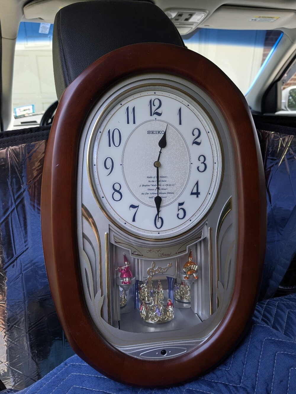 Vintage Seiko Melodies In Motion Wall Clock QXM133BRH Hi-Fi Sound, Tested Works